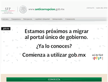 Tablet Screenshot of programaanticorrupcion.gob.mx